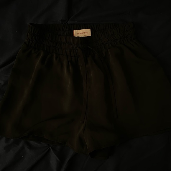Sunday best black silky shorts from aritzia - Picture 1 of 1